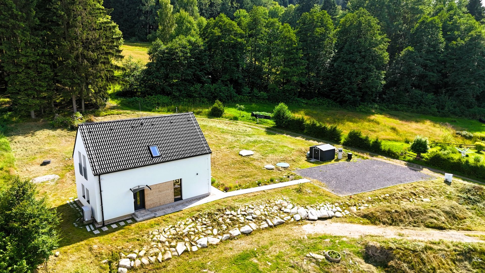 Prodej novostavby RD 4+kk, Smržovka, pozemek 1459m2